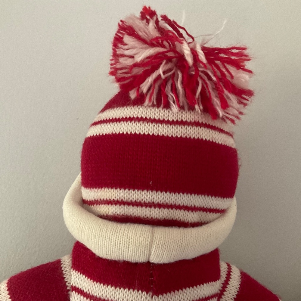 Sock monkey,red and white - Picture 7 of 11